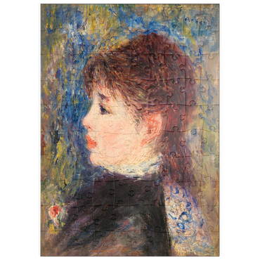 puzzleplate Young Woman with Rose (Jeune fille Ã la rose) (1877) by Pierre-Auguste Renoir 100 Puzzle