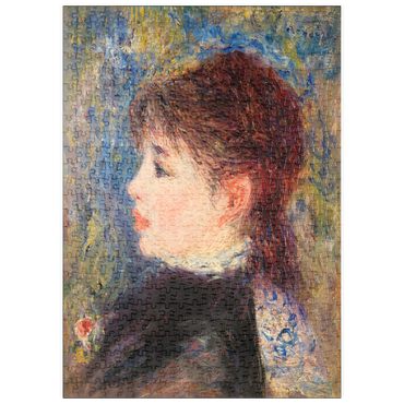 puzzleplate Young Woman with Rose (Jeune fille Ã la rose) (1877) by Pierre-Auguste Renoir 500 Puzzle