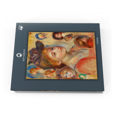 Study of Girls' Heads (Étude de têtes de jeunes filles) (1893) by Pierre-Auguste Renoir 200 Puzzle Schachtel Ansicht3