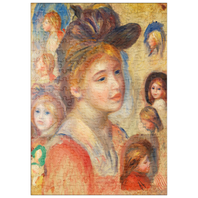 Darstellung des Puzzle-Motivs Study of Girls' Heads (1893) by Pierre-Auguste Renoir – Puzzleteile: 200