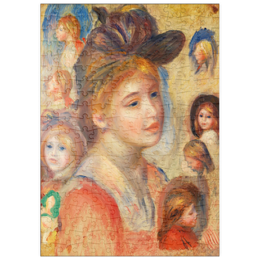 puzzleplate Study of Girls' Heads (Étude de têtes de jeunes filles) (1893) by Pierre-Auguste Renoir 200 Puzzle