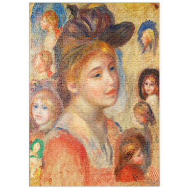 puzzleplate Study of Girls' Heads (Étude de têtes de jeunes filles) (1893) by Pierre-Auguste Renoir 500 Puzzle