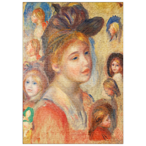 puzzleplate Study of Girls' Heads (Étude de têtes de jeunes filles) (1893) by Pierre-Auguste Renoir 500 Puzzle