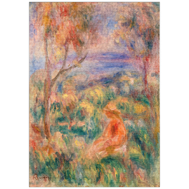 puzzleplate Seated Woman with Sea in the Distance (Femme assise au bord de la mer) (1917) by Pierre-Auguste Renoir 1000 Puzzle