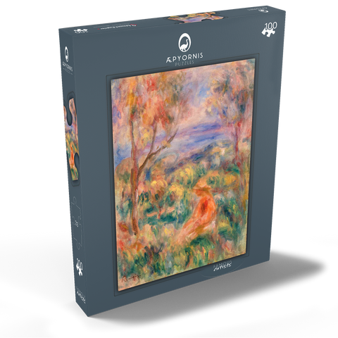 Seated Woman with Sea in the Distance (Femme assise au bord de la mer) (1917) by Pierre-Auguste Renoir 100 Puzzle Schachtel Ansicht2