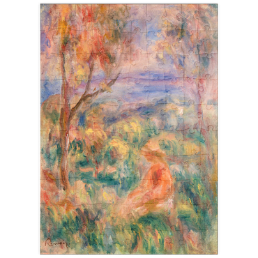 puzzleplate Seated Woman with Sea in the Distance (Femme assise au bord de la mer) (1917) by Pierre-Auguste Renoir 100 Puzzle
