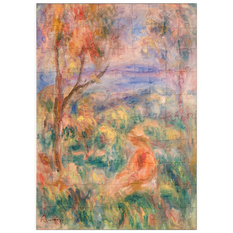 puzzleplate Seated Woman with Sea in the Distance (Femme assise au bord de la mer) (1917) by Pierre-Auguste Renoir 100 Puzzle