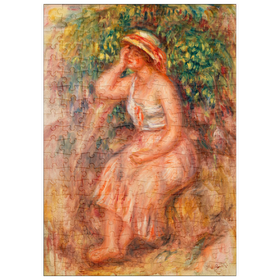 Darstellung des Puzzle-Motivs Woman Daydreaming (Rêveuse) (1913) by Pierre-Auguste Renoir – Puzzleteile: 200