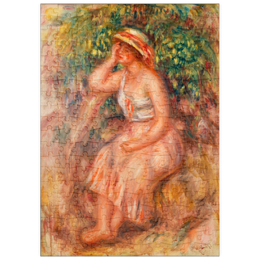 puzzleplate Woman Daydreaming (Rêveuse) (1913) by Pierre-Auguste Renoir 200 Puzzle