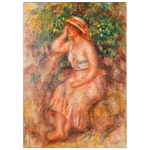 puzzleplate Woman Daydreaming (Rêveuse) (1913) by Pierre-Auguste Renoir 200 Puzzle