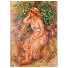 Darstellung des Puzzle-Motivs Woman Daydreaming (Rêveuse) (1913) by Pierre-Auguste Renoir – Puzzleteile: 500