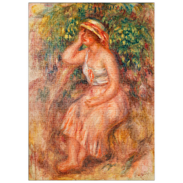 puzzleplate Woman Daydreaming (Rêveuse) (1913) by Pierre-Auguste Renoir 500 Puzzle