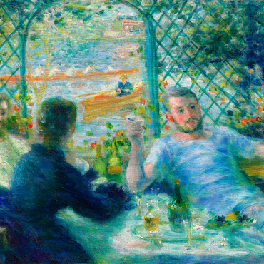 Lunch at the Restaurant Fournaise (The Rowers’ Lunch) (1875) by Pierre-Auguste Renoir 100 Puzzle 3D Modell