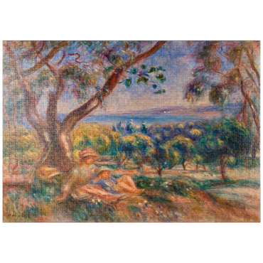 puzzleplate Landscape with Figures, near Cagnes (Paysage avec figures, environs de Cagnes) (1910) by Pierre-Auguste Renoir 1000 Puzzle