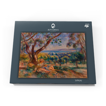 Landscape with Figures, near Cagnes (Paysage avec figures, environs de Cagnes) (1910) by Pierre-Auguste Renoir 100 Puzzle Schachtel Ansicht3