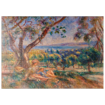 puzzleplate Landscape with Figures, near Cagnes (Paysage avec figures, environs de Cagnes) (1910) by Pierre-Auguste Renoir 100 Puzzle