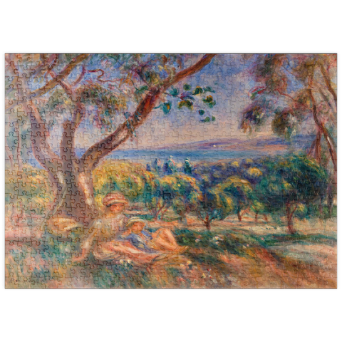 puzzleplate Landscape with Figures, near Cagnes (Paysage avec figures, environs de Cagnes) (1910) by Pierre-Auguste Renoir 500 Puzzle