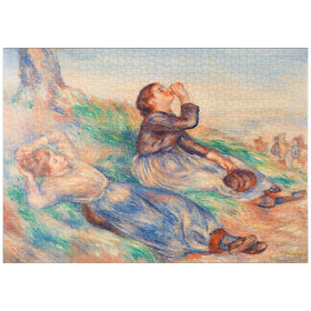 Darstellung des Puzzle-Motivs Grape Gatherers (Vendangeuses) (1888-1889) by Pierre-Auguste Renoir – Puzzleteile: 1000