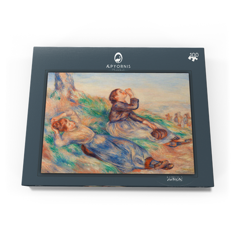 Grape Gatherers (Vendangeuses) (1888–1889) by Pierre-Auguste Renoir 100 Puzzle Schachtel Ansicht3