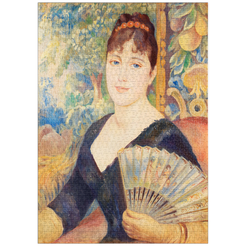 puzzleplate Woman with Fan (Femme à l'éventail) (1886) by Pierre-Auguste Renoir 1000 Puzzle