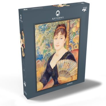 Woman with Fan (Femme à l'éventail) (1886) by Pierre-Auguste Renoir 100 Puzzle Schachtel Ansicht2