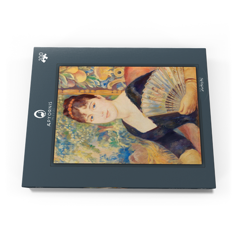 Woman with Fan (Femme à l'éventail) (1886) by Pierre-Auguste Renoir 100 Puzzle Schachtel Ansicht3
