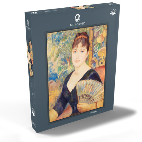 Woman with Fan (Femme à l'éventail) (1886) by Pierre-Auguste Renoir 200 Puzzle Schachtel Ansicht2