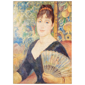 Darstellung des Puzzle-Motivs Woman with Fan (1886) by Pierre-Auguste Renoir – Puzzleteile: 200