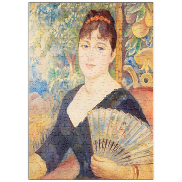 puzzleplate Woman with Fan (Femme à l'éventail) (1886) by Pierre-Auguste Renoir 200 Puzzle