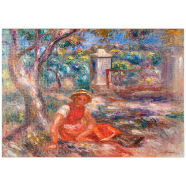 puzzleplate Girl at the Foot of a Tree (Fillette au pied d'un arbre) (1914) by Pierre-Auguste Renoir 1000 Puzzle