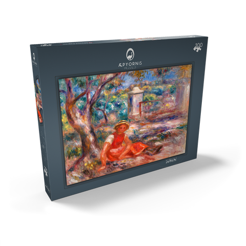 Girl at the Foot of a Tree (Fillette au pied d'un arbre) (1914) by Pierre-Auguste Renoir 100 Puzzle Schachtel Ansicht2