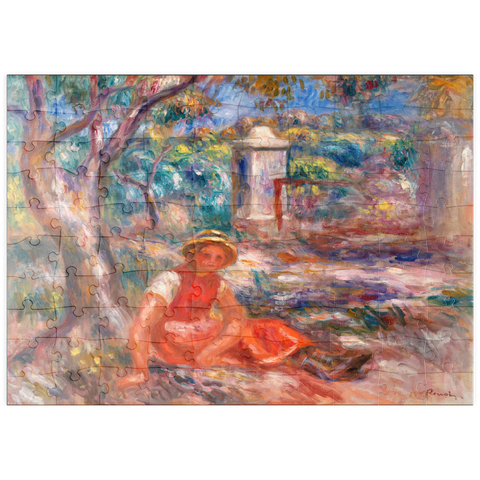 puzzleplate Girl at the Foot of a Tree (Fillette au pied d'un arbre) (1914) by Pierre-Auguste Renoir 100 Puzzle
