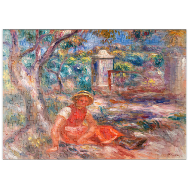 puzzleplate Girl at the Foot of a Tree (Fillette au pied d'un arbre) (1914) by Pierre-Auguste Renoir 200 Puzzle