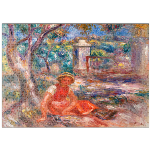 puzzleplate Girl at the Foot of a Tree (Fillette au pied d'un arbre) (1914) by Pierre-Auguste Renoir 500 Puzzle