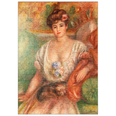 puzzleplate Portrait of Misia Sert (Jeune femme au griffon) (1907) by Pierre-Auguste Renoir 200 Puzzle
