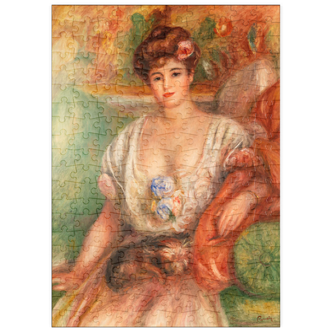 puzzleplate Portrait of Misia Sert (Jeune femme au griffon) (1907) by Pierre-Auguste Renoir 200 Puzzle
