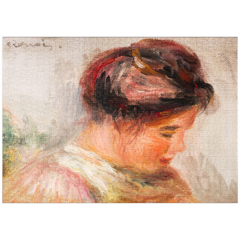 puzzleplate Head of Young Girl (Tête de jeune fille) (1905–1908) by Pierre-Auguste Renoir 1000 Puzzle