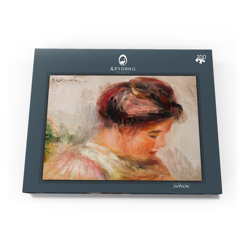 Head of Young Girl (Tête de jeune fille) (1905–1908) by Pierre-Auguste Renoir 100 Puzzle Schachtel Ansicht3