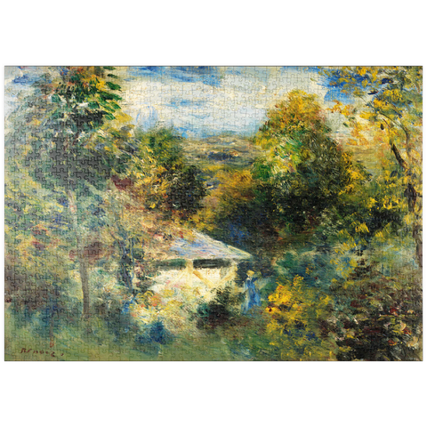 puzzleplate Louveciennes (1872–1873) by Pierre-Auguste Renoir 1000 Puzzle