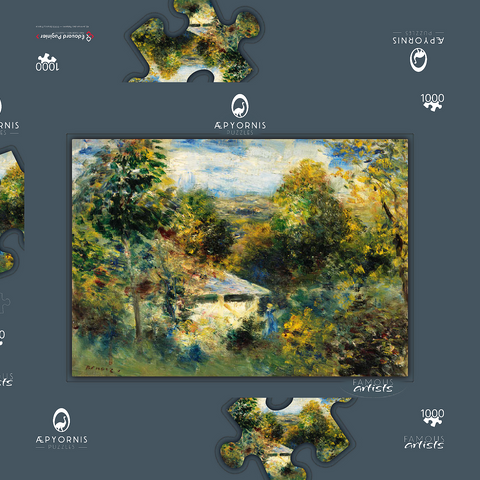 Louveciennes (1872–1873) by Pierre-Auguste Renoir 1000 Puzzle Schachtel 3D Modell
