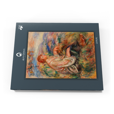 Woman in Tulle Blouse and Black Skirt (Femme en blouse de tulle et en jupe noire dans un paysage) (1917) by Pierre-Auguste Renoir 100 Puzzle Schachtel Ansicht3