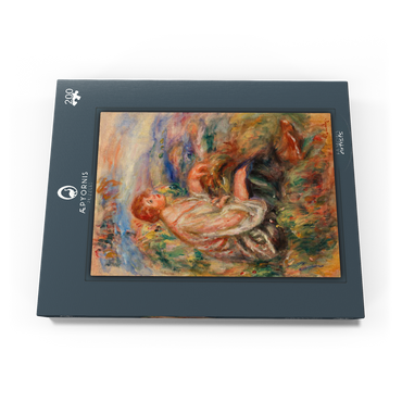 Woman in Tulle Blouse and Black Skirt (Femme en blouse de tulle et en jupe noire dans un paysage) (1917) by Pierre-Auguste Renoir 200 Puzzle Schachtel Ansicht3