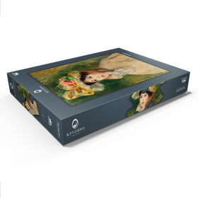 Darstellung des Puzzle Motivs Woman with Capeline (early 1890s) by Pierre-Auguste Renoir - Puzzleteile: 1000