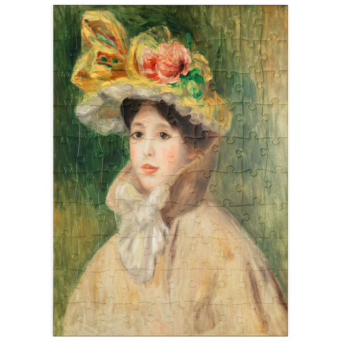puzzleplate Woman with Capeline (Femme Ã la capeline) (early 1890s) by Pierre-Auguste Renoir 100 Puzzle