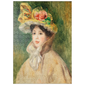 Darstellung des Puzzle Motivs Woman with Capeline (early 1890s) by Pierre-Auguste Renoir - Puzzleteile: 200