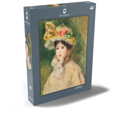 Woman with Capeline (Femme Ã la capeline) (early 1890s) by Pierre-Auguste Renoir 500 Puzzle Schachtel Ansicht2