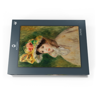 Woman with Capeline (Femme Ã la capeline) (early 1890s) by Pierre-Auguste Renoir 500 Puzzle Schachtel Ansicht3