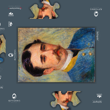 Portrait of a Man (Monsieur Charpentier) (1879) by Pierre-Auguste Renoir 1000 Puzzle Schachtel 3D Modell