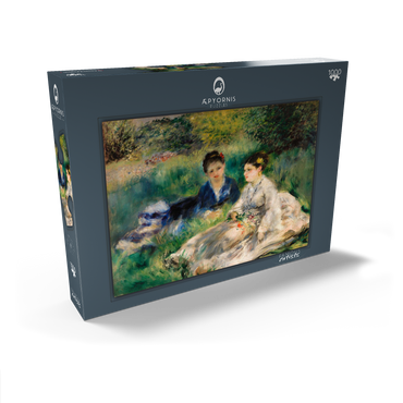 On the Grass (Jeunes femmes assises dans l'herbe) (1873) by Pierre-Auguste Renoir 1000 Puzzle Schachtel Ansicht2
