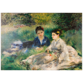 Darstellung des Puzzle-Motivs On the Grass (1873) by Pierre-Auguste Renoir – Puzzleteile: 1000